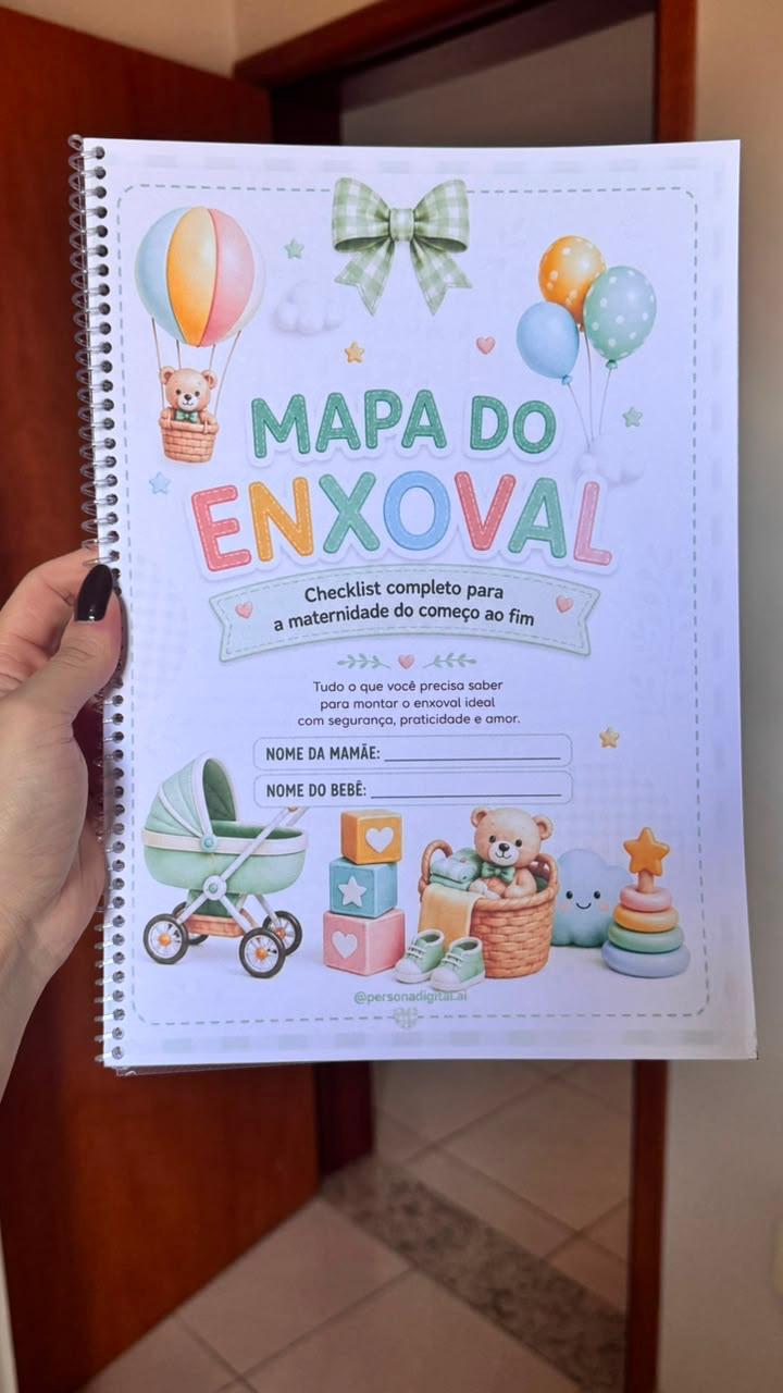 Capa do Mapa do Enxoval impressa