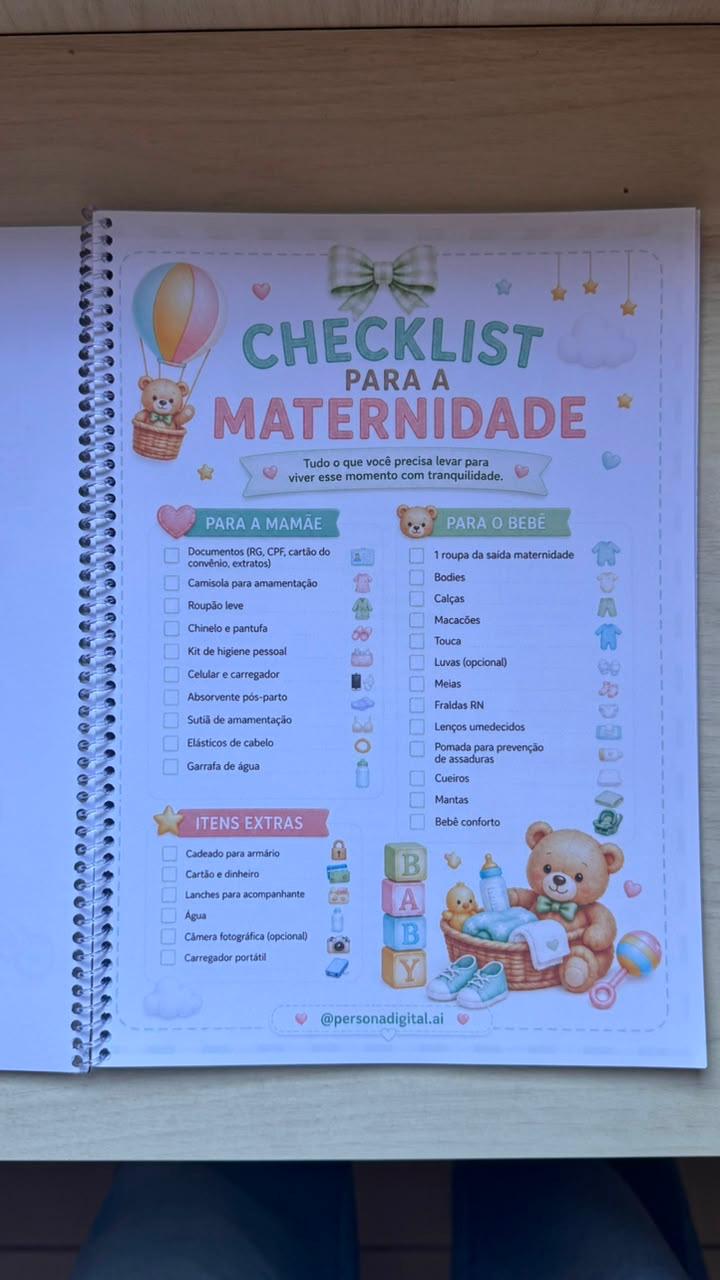 Checklist para a maternidade